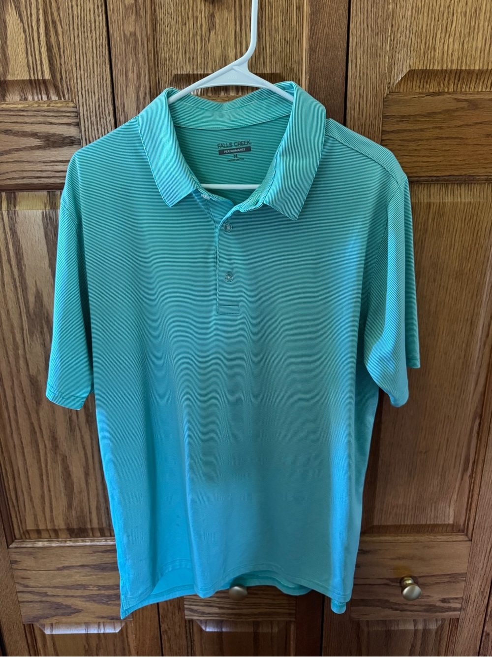 Falls Creek Men's Teal/Aqua Polo Shirt